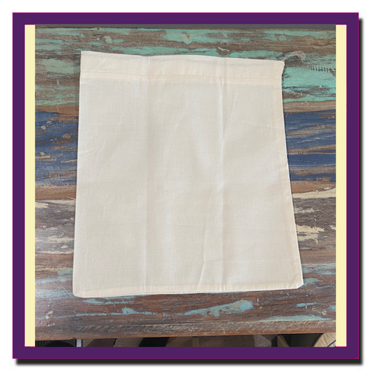 MUSLIN SQUARE - Natural Muslin Reusable Filtering Bag for Nut Milks / Juicing / Sprouting